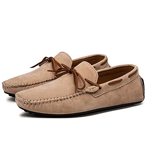 Men's Casual Penny Driving Loafers for Men Leisure Suede Genuine Leather Moccasins Boat Shoes Lace-up4