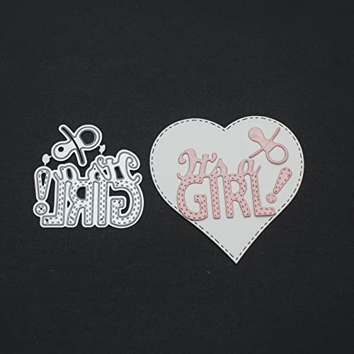 Baby Footprints Cutting Dies, Boy Girl Letter Die Cuts Metal Embossing Stencils Template Mould For Card Scrapbooking And Diy Craft Album Paper Card Decor #TOP2