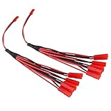 blade 120sr battery  OliYin 2pcs 6X JST Lipo Caricabatterie Plug JST 1-Maschio a 6-femmina Cavo Connettore parallelo 20AWG 23cm、9in - Usato con Stock Blade SR / 120SR Celectra Charger