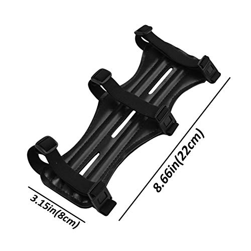 SHENG-RUI Archery Arm Guards Protective Gears Safer with 3 Elastic Adjustable Straps PU/Nylon Black/Camo