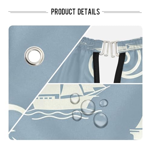 Capa impermeable para cortar cabello Qilmy azul 65" x 55" miniatura 3