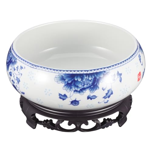 TOYANDONA Vaso Per in Idroponico Per Narcisi e, Ciotola Per Piantare Rotonda Base in Plastica, Ufficio e Balcone, Diametro 14-16 Cm, Colore