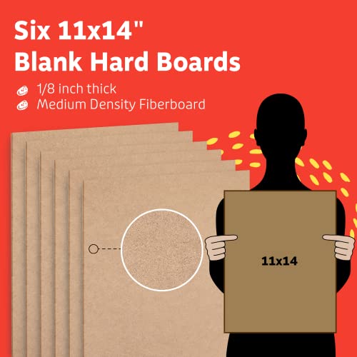 Artlicious 1/8 Inch (3Mm) - 11 X 14 Cardboard Sheets - 6 Pack #TOP2