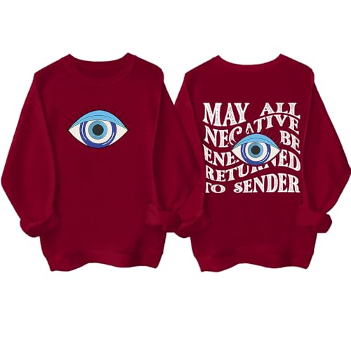 May All Negative Energy Be Returned To Sender Sweatshirt, Evil Eye Sweatshirt, May All Negative Energy Be Returned Shirt