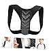 IWOWHERO Invisible Back Brace Posture Corrector for Men Women Adjustable Breathable Sitting Posture Support Device PU Leather Hunchback Straightener for Adults