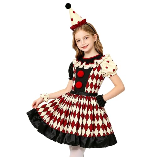 Disfraz de payaso para halloween niñas perfecto para pedir dulces en el barrio
