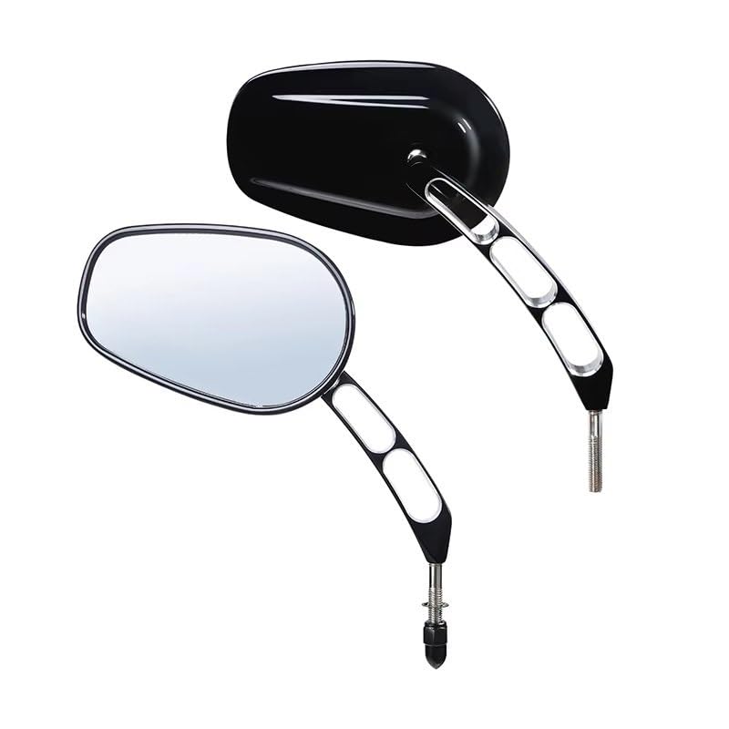 Rétroviseurs universels 8 mm de haute finition pour Fatboy et Softail
