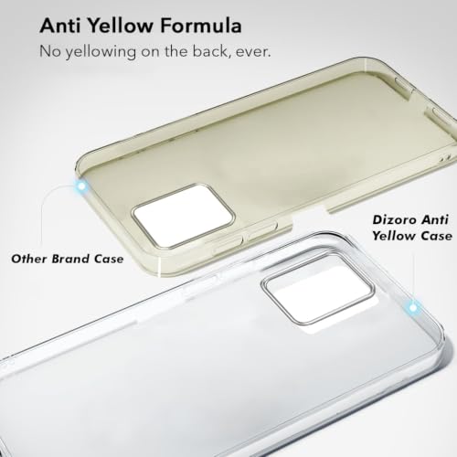 Image of DIZORO Compatible with Motorola Moto G54 5G / G64 5G Back Cover Case Clear,[ Anti Yellow ][Military Grade Protection] Hard PC Back Cover Transparent