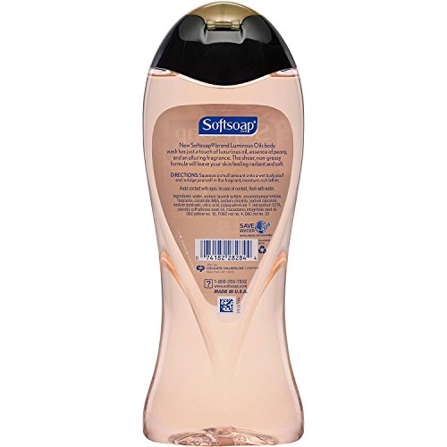 Softsoap Body Wash - Luminous Oils - Macadamia Oil & Peony - Net Wt. 15 Fl Oz (443 Ml) Per Bottle - Pack Of 2 #TOP2