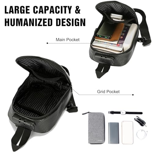 Morrales deportivos FANDARE Crossbody impermeable negro miniatura 5