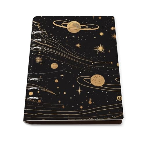Cuaderno A5 de anillas con diseño espacial para escribir en plano