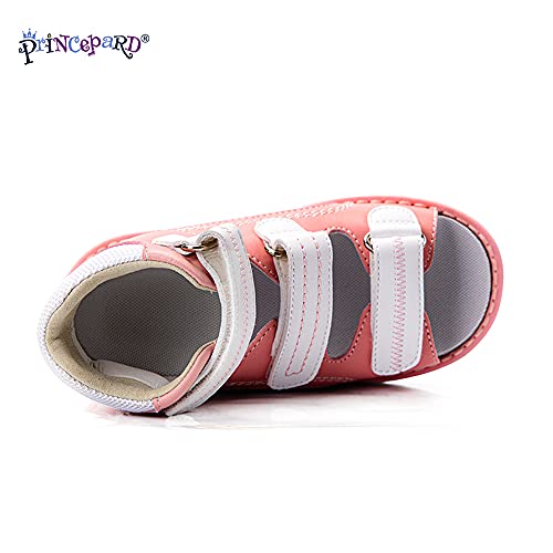 princepard Orthopedic Sandals Babies First Walking Kids' Orthopedic Shoes for Arch Support Care Girls Summer Open Toe High Back Sandals3