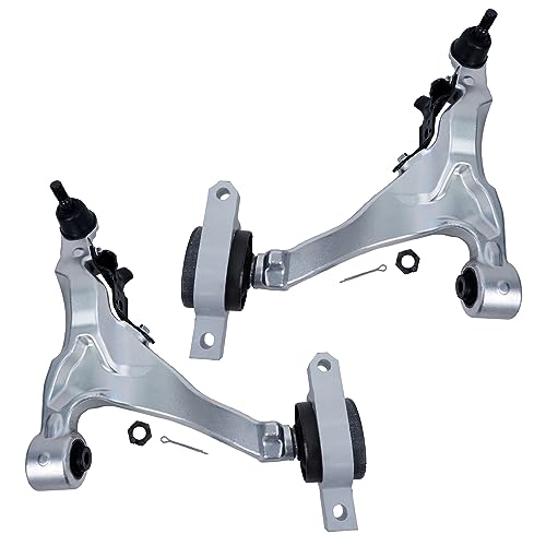 Image of Detroit Axle - RWD 4pc Front End Control Arms Kit for 2007 INFINITI G35 Sedan, 2 Lower Control Arms w /Ball Joints 2 Front Sway Bar Links Replacement