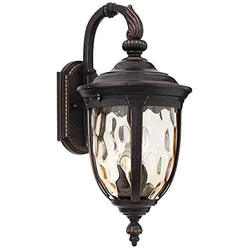 John Timberland Bellagio Vintage Outdoor Wall Light Fixture Bronze Brown Metal 20 1/2