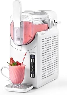 HiCOZY F1 Slush Machine, Slushie Maker Machine for Home, Professional Frozen Drink Maker, No Ice Needed, Self-Cleaning, 5 Presets for Milkshakes, Cocktail, Frappes, and More