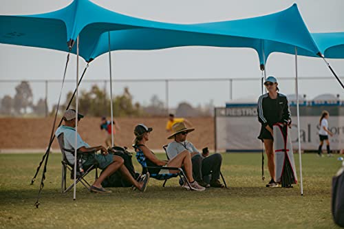 Image of Neso Party Tent, 8 Ft Height, 11X22 Ft, 23 Pounds, Canopy Event Tent for On and Off The Beach (Teal)