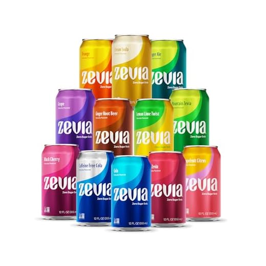Zevia Zero Calorie Soda, Rainbow Variety Pack, 12 Ounce Cans (Pack of 24)