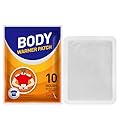 10 Count Adhesive Heat Patches for Neck, Knee, Upper or Lower Back, Air-Activated Heat Therapy Pads for Stiffness, Sprains, and More, Stick to Clothing, 5x3.7 in