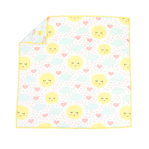 Image of Baby Jalebi Reversible Soft Organic Cotton Baby Blanket (Sunshine)