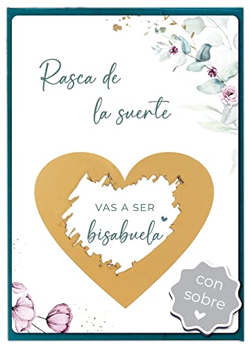 Joli Coon Tarjeta de rascar Vas a ser bisabuela con sobre - Anunciar embarazo bisabuela