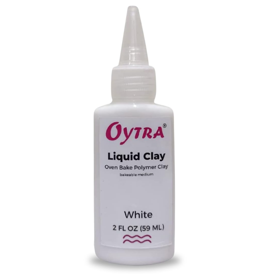 60 ml Liquid Polymer Oven Bake Clay for Jewelry Making and Clay Softener and Art Craft DIY (White)