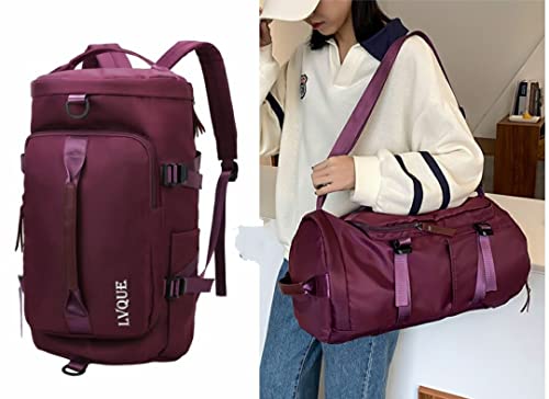Image of polyester 25 cms Duffle Bag(Sports Travel Duffel Bags Purple)