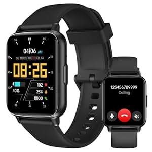 Smart Watch for Men Women,Answer/Make Calls/AI Control, Fitness Tracker with 100+ Sport Modes, Sleep Monitor Heart Rate Blood Oxygen Smartwatch,1.83″ Android iOS Smart Watches(Black