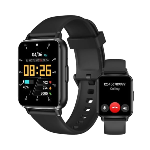 Smart Watch for Men Women，Answer/Make Calls/AI Control, Fitness Tracker with 100+ Sport Modes, Sleep Monitor Heart Rate Blood Oxygen Smartwatch,1.83″ Android iOS Smart Watches(Black