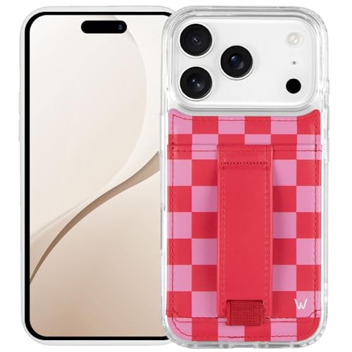 Walli Cases for iPhone 17 Pro Max Case Aesthetic Wallet Phone Case Card Holder Securely Holds up to 2 Cards - Cute Trendy Phone Cover for Women fits iPhone 17 Pro Max with Kickstand & Finger Strap