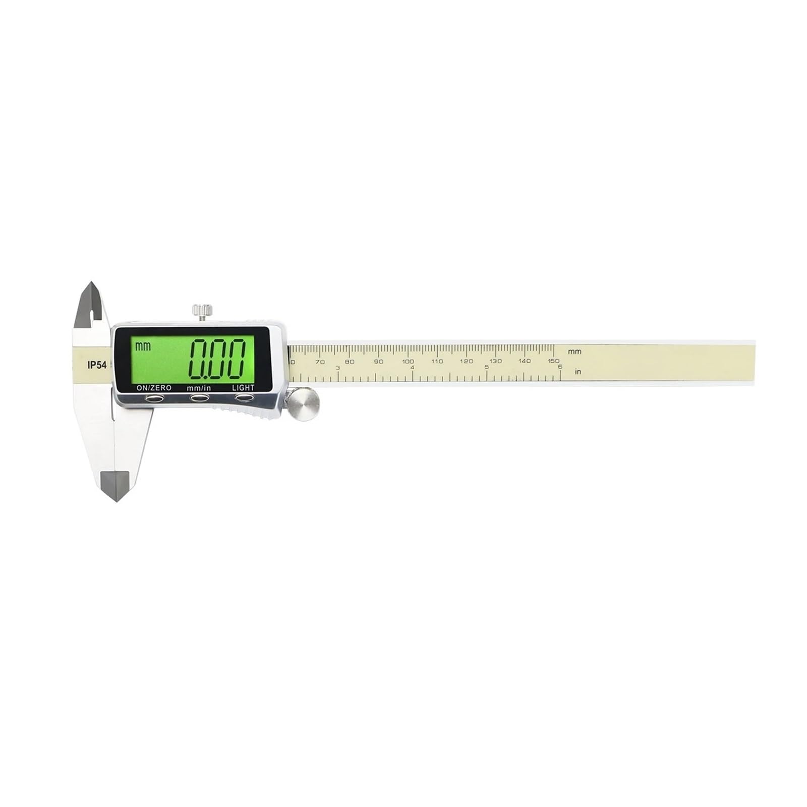 Digitaler Messschieber mit Hintergrundbeleuchtung, 0–6 Zoll/0–150 mm, elektronischer Messschieber, Messwerkzeug, digitaler Mikrometer mit großem LCD-Bildschirm(0-150mm)