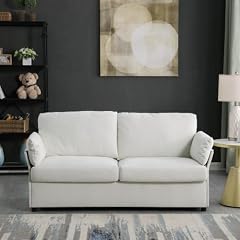 70 inch Upholstered loveseat Couch Futon Sofa for Small Space Office Living Room Modern Mini Couches Love Seat
