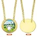 Tondiamo Sports MVP Turnover Chain Medal 6 Big Gold Champ Award Necklace Chain Baseball Basketball Football Soccer Softball Volleyball Sports Competitions Prize Gifts and Party Favors (Golf)