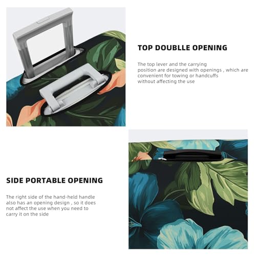 Travel Luggage Cover Fashion Suitcase Protector Hibiscus Flowers Pattern Spandex Baggage Covers Washable Suitcase Covers Anti-Scratch Luggage Cover Protectors Fits 18-32 Inch Suitcases Medium4