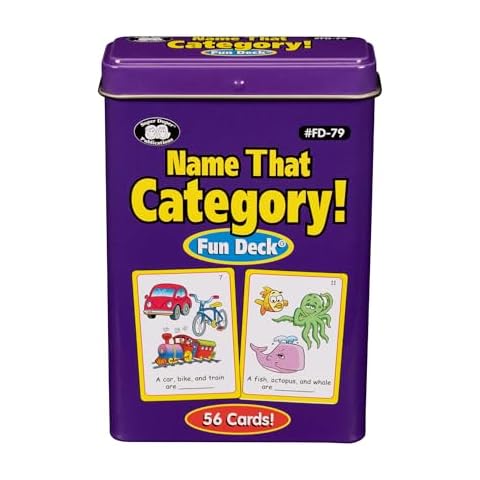 Super Duper Publications | Name That Category Fun Deck | Describing, Categorizing, and Organizational Skills Flash Cards | Educational Learning Materials for Children Cover
