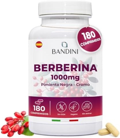 Bandini® Berberine 1000mg Pure High Dosage | 180 Vegan Tablets - ...