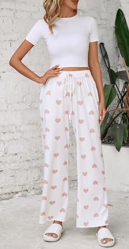 Image of X-Image Women Comfy Casual Pajama Pants with Pockets & Drawstring