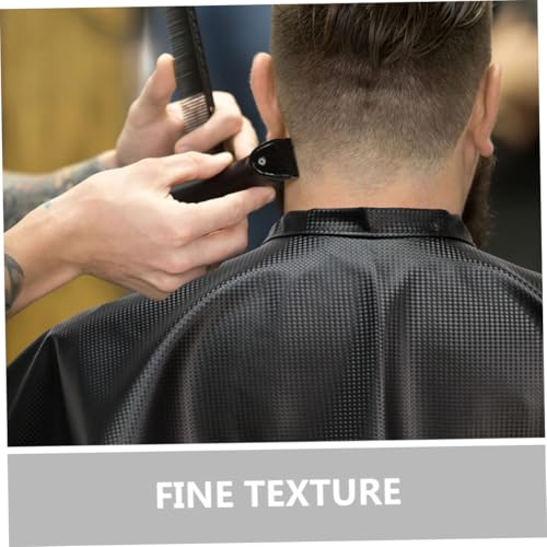 Capa impermeable para teñir cabello 2 piezas negra para salón miniatura 3