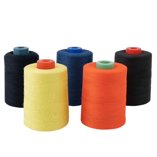 Hilo para costura meta-aramida resistente al calor azul miniatura 2