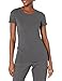 Produktbild Amazon Essentials Damen-T-Shirt, klassisch, kurzärmlig, Rundhalsausschnitt, 2er-Pack, light purple/charcoal heather, X-Small
