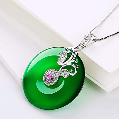 Collar de clavícula de joyería de plata 925 para mujer con colgante 2