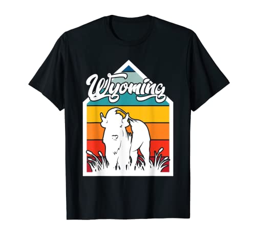Wyoming Buffalo National Park Souvenir de randonnée en montagne T-Shirt
