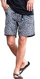[Gerry] (ジェリー) ショートパンツ メンズ 水陸両用 ハーフパンツ スイムウェア ドライ 水着 接触冷感 冷たい 涼しい ロゴ 刺繍 速乾 吸汗 UVカット 紫外線カット 短パン 膝上 ひざ上 プール ユニセックス ファッション 078600【-】 (48(LL), 05(LEO GRY/レオグレー))