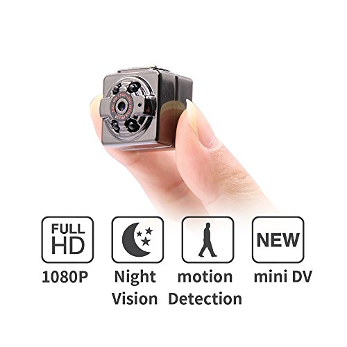 QEBIDUM Mini Hidden Camera, Miniature Camera, Tiny Spy Camera, 1080P Full HD Wireless