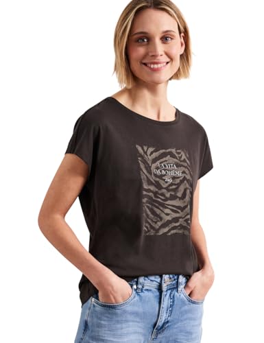T-Shirt avec imprimé femme Street One top col rond mode été chic