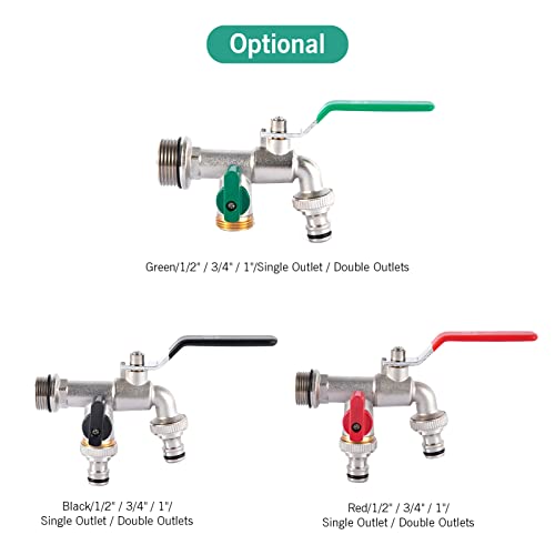 Mingzhe Tomada dupla de 3/4 de polegada e 1 * 3/4 de polegada com válvula de saída de engrossar dest
