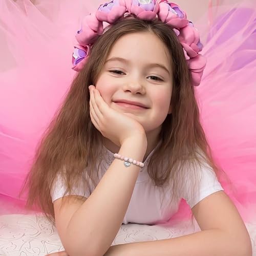 Image of Sereney Birthday Gifts for Girls, Beaded Bracelets as 1 /2 1 2 3 4 5 6 7 8 9 10 11 12 13 14 15 16 Year Old Birthday Gift, Adjustable Cross /Pearl Bracelet as Happy Birthday Gifts for Daughter
