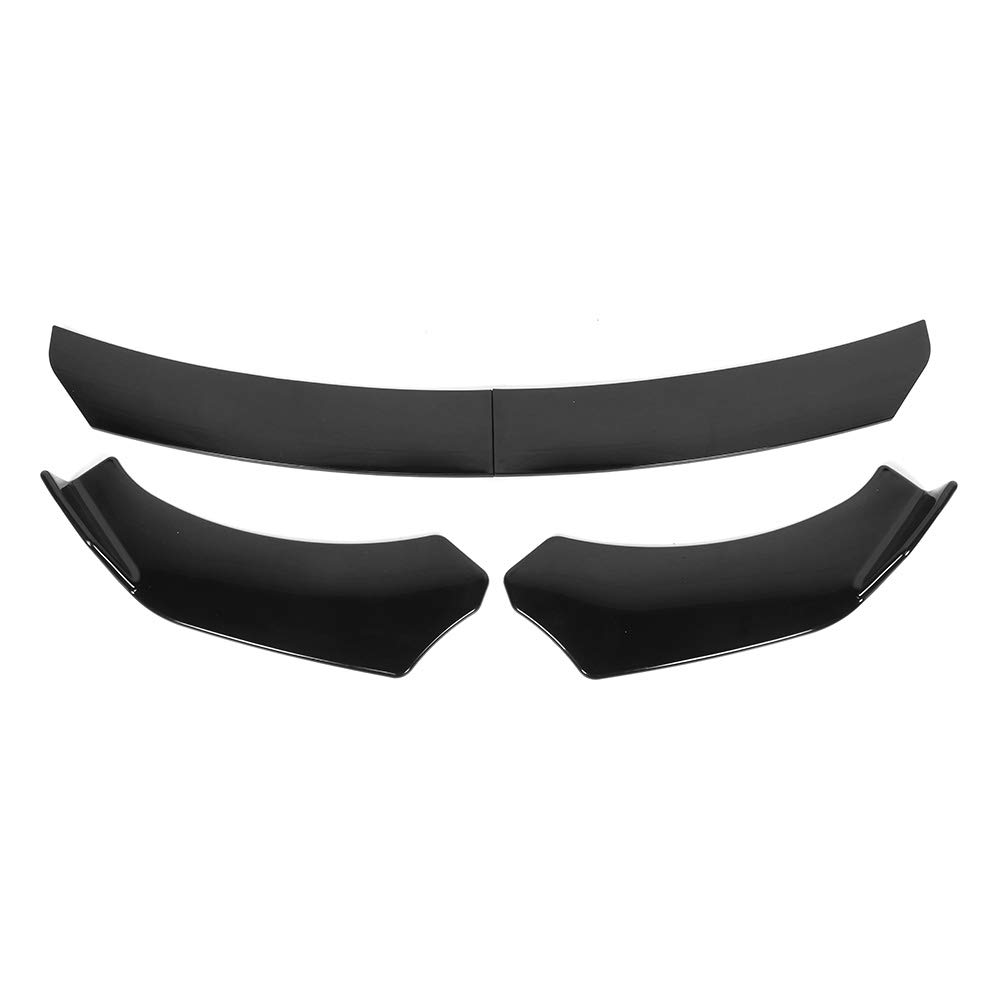 Yctze Alerón Parachoques Spoiler Delantero, Universal 4pcs Parachoques Delantero del Coche Separador de Labios Aletas Difusor Cubierta kit de Protección Canards Protector de Parachoques del Coche
