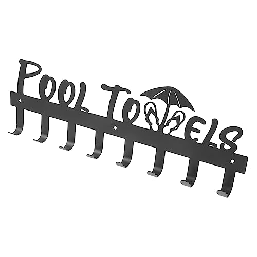 Unomor Wall Mounted Towel Hook Rack Sturdy Towel Hooks for Coats Hats Robes Keys Minimalist Design Easy Installation for Entryway Bathroom Living Room