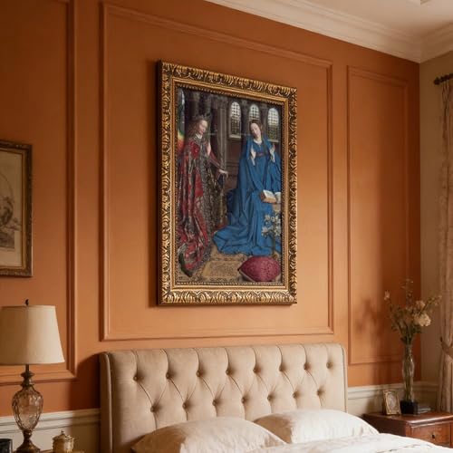 Toile The Annonciation Jan Van Eyck cadre de haute qualité
