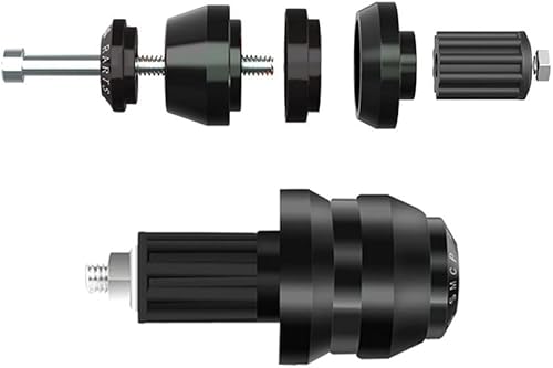 Miniatura 3 de Empuñaduras para manillar de motocicleta, tapón deslizante para extremo de barra, barra de manija de motocicleta CNC, rojo